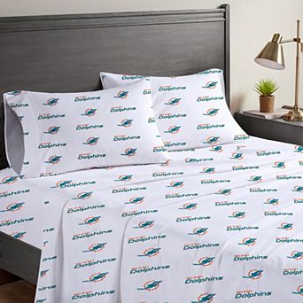 Pegasus Miami Dolphins Four-Piece Full Sheet Set
