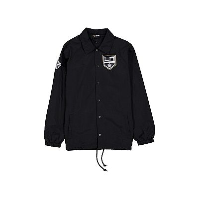Men's New Era Black Los Angeles Kings Champs Full-Snap Jacket