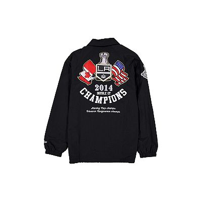 Men's New Era Black Los Angeles Kings Champs Full-Snap Jacket