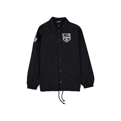 Men's New Era Black Los Angeles Kings Champs Full-Snap Jacket
