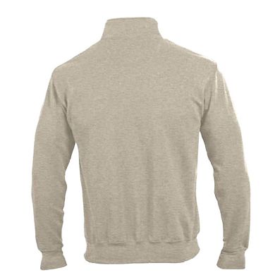 Men's Champion Cream William & Mary Tribe Established Date Quarter-Zip Pullover