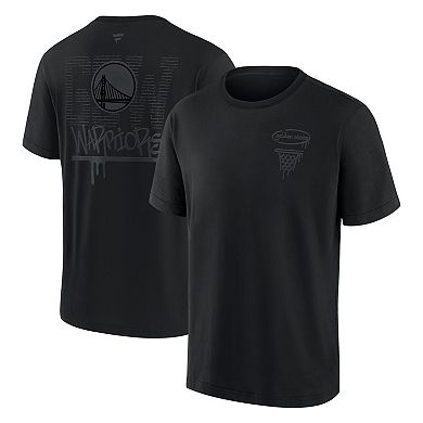 Men's Fanatics Golden State Warriors Blackout Heavyweight T-Shirt