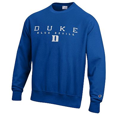 Men's Champion Royal Duke Blue Devils Relentless Reverse Weave Sweatshirt