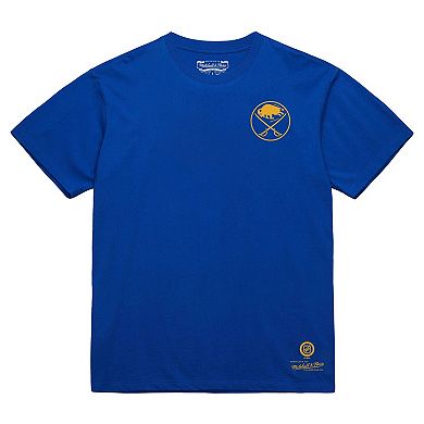 Men's Mitchell & Ness Royal Buffalo Sabres Core Penalty Box 3.0 T-Shirt