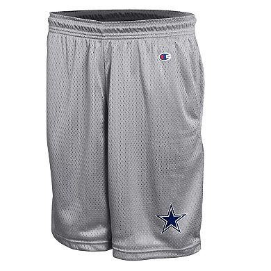 Men's Champion Silver Dallas Cowboys Classic Mesh Shorts