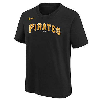 Youth Nike Black Pittsburgh Pirates Wordmark T-Shirt
