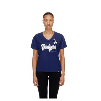 Women's New Era Royal Los Angeles Dodgers V-Neck T-Shirt