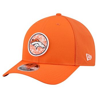 Men's New Era Orange Denver Broncos Floral 9FORTY M-Crown Trucker Adjustable Hat
