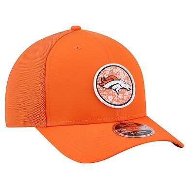 Men's New Era Orange Denver Broncos Floral 9FORTY M-Crown Trucker Adjustable Hat