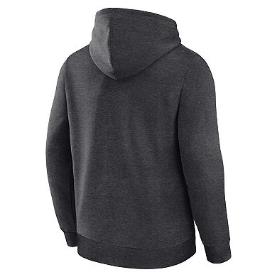 Men's Logo Athletic Heather Charcoal Chicago Bears Primary Logo Hoodie