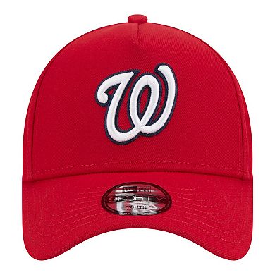 Youth New Era Red Washington Nationals 9FORTY A-Frame Adjustable Hat