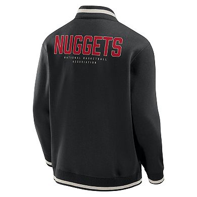 Men's Fanatics Black Denver Nuggets Crossover Full-Zip Jacket