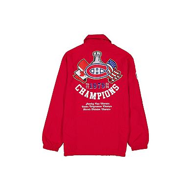 Men's New Era Red Montreal Canadiens Champs Full-Snap Jacket