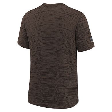 Youth Nike Brown Cleveland Browns Sideline Velocity Dri-FIT T-Shirt