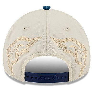 Men's New Era Stone Texas Rangers Western Stitch 9FORTY A-Frame Adjustable Hat