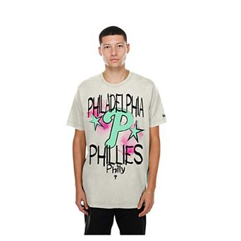 Men's New Era Cream Philadelphia Phillies Lifestyle Punk Core T-Shirt