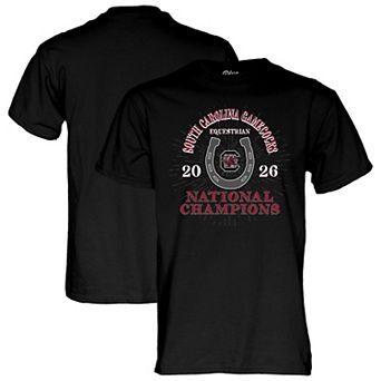 Unisex Blue 84 Black South Carolina Gamecocks 2026 NCAA Equestrian National Champions T-Shirt