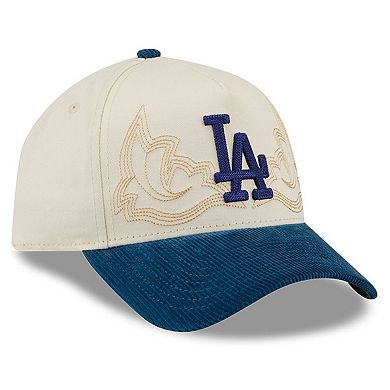 Men's New Era Stone Los Angeles Dodgers Western Stitch 9FORTY A-Frame Adjustable Hat