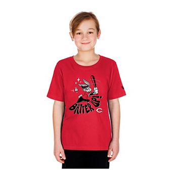 Youth New Era Red Cincinnati Reds Looney Tunes T-Shirt