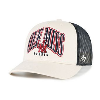 Men's '47 Natural Ole Miss Rebels Drawbridge Trucker Adjustable Hat