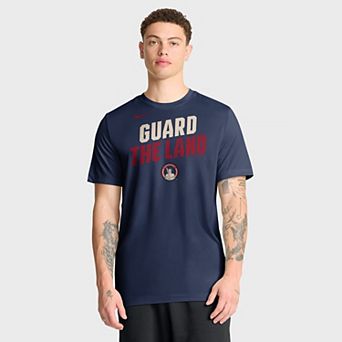 Men's Nike Navy Cleveland Guardians City Connect Team Phrase Script Dri-FIT T-Shirt