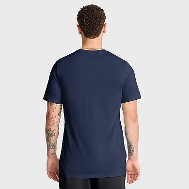 Men's Nike Navy Cleveland Guardians City Connect Team Phrase Script Dri-FIT T-Shirt