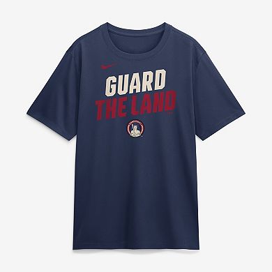 Men's Nike Navy Cleveland Guardians City Connect Team Phrase Script Dri-FIT T-Shirt