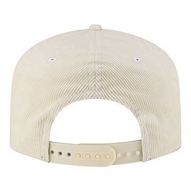 Men's New Era White Golden State Warriors 19TWENTY 80s Chrome Corduroy Adjustable Hat