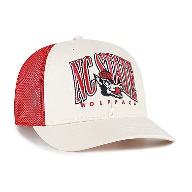 Men's '47 Natural NC State Wolfpack Drawbridge Trucker Adjustable Hat