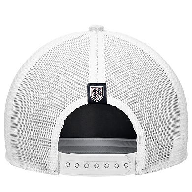 Men's Nike White England National Team Rise Rope Trucker A-Frame Adjustable Hat