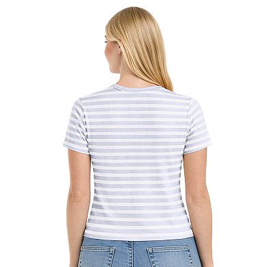 Women's Starter Pastel Blue Buffalo Bills Striped T-Shirt