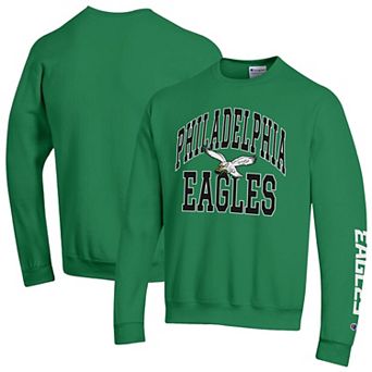 Men's Champion Kelly Green Philadelphia Eagles Powerblend Fleece Sweatshirt