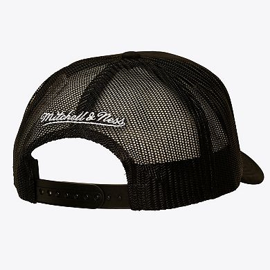 Men's Mitchell & Ness Black Pittsburgh Penguins Head Coach Trucker Adjustable Hat