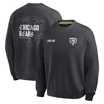 Men's Fanatics Charcoal Chicago Bears Oversized Type Play Multi Sweatshirt