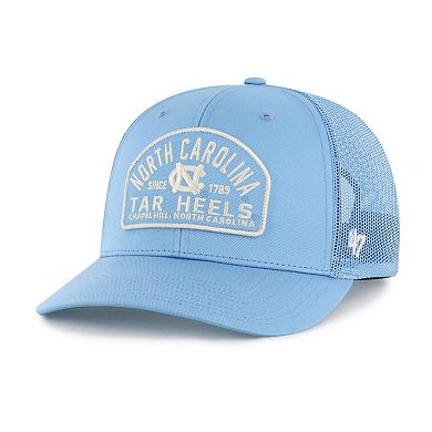 Men's '47 Carolina Blue North Carolina Tar Heels Leland Trucker Adjustable Hat