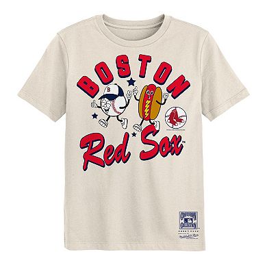 Preschool Mitchell & Ness Natural Boston Red Sox Snack T-Shirt