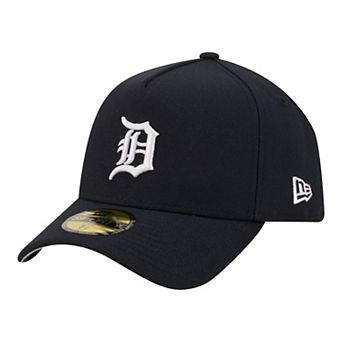 Men's New Era Navy Detroit Tigers A-Frame 59FORTY Fitted Hat
