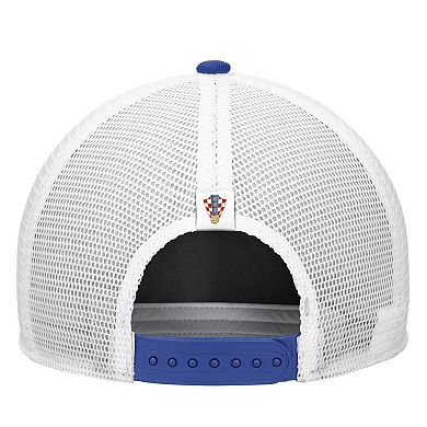 Men's Nike Royal Croatia National Team Rise Rope Trucker A-Frame Adjustable Hat