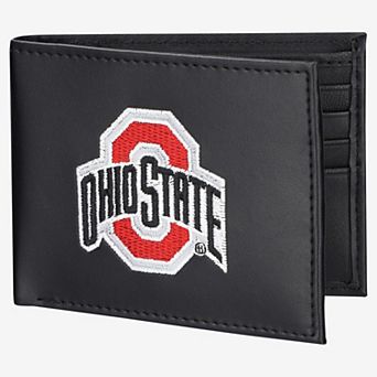 Ohio State Buckeyes Synthetic Leather Embroidered Bifold Wallet
