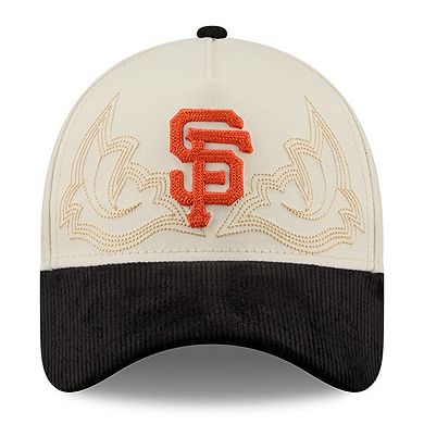 Men's New Era Stone San Francisco Giants Western Stitch 9FORTY A-Frame Adjustable Hat