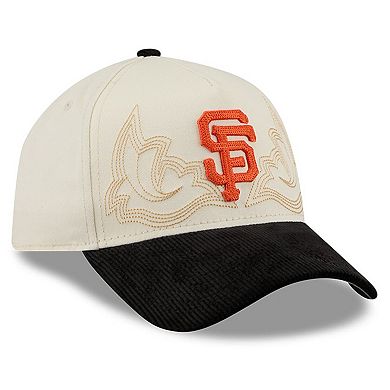 Men's New Era Stone San Francisco Giants Western Stitch 9FORTY A-Frame Adjustable Hat