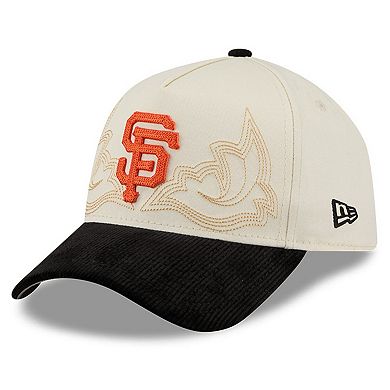 Men's New Era Stone San Francisco Giants Western Stitch 9FORTY A-Frame Adjustable Hat