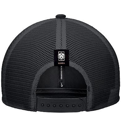 Men's Nike Black South Korea National Team Rise Rope Trucker A-Frame Adjustable Hat