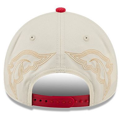 Men's New Era Stone Washington Nationals Western Stitch 9FORTY A-Frame Adjustable Hat