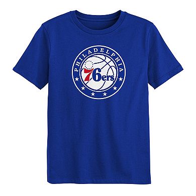 Preschool Outerstuff Royal Philadelphia 76ers Primary Logo T-Shirt