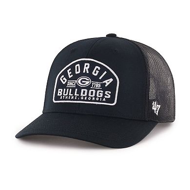 Men's '47 Black Georgia Bulldogs Leland Trucker Adjustable Hat