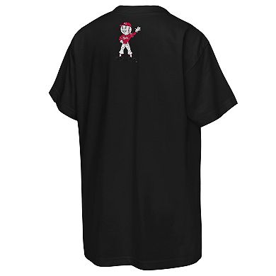 Youth Mitchell & Ness Black Cincinnati Reds Big Face Mascot T-Shirt