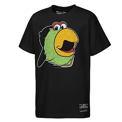 Youth Mitchell & Ness Black Pittsburgh Pirates Big Face Mascot T-Shirt