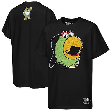 Youth Mitchell & Ness Black Pittsburgh Pirates Big Face Mascot T-Shirt