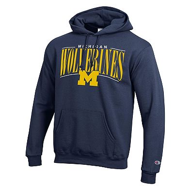 Men's Champion Navy Michigan Wolverines Team Pride Powerblend Hoodie